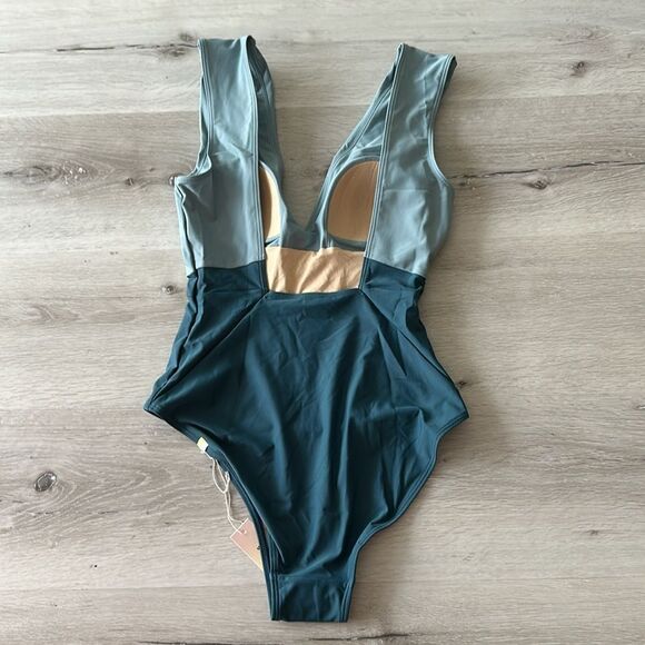 Summersalt The Ruched Backflip Bay/Sea Spray 2 NWT IN PACKAGE - Picture 8 of 11